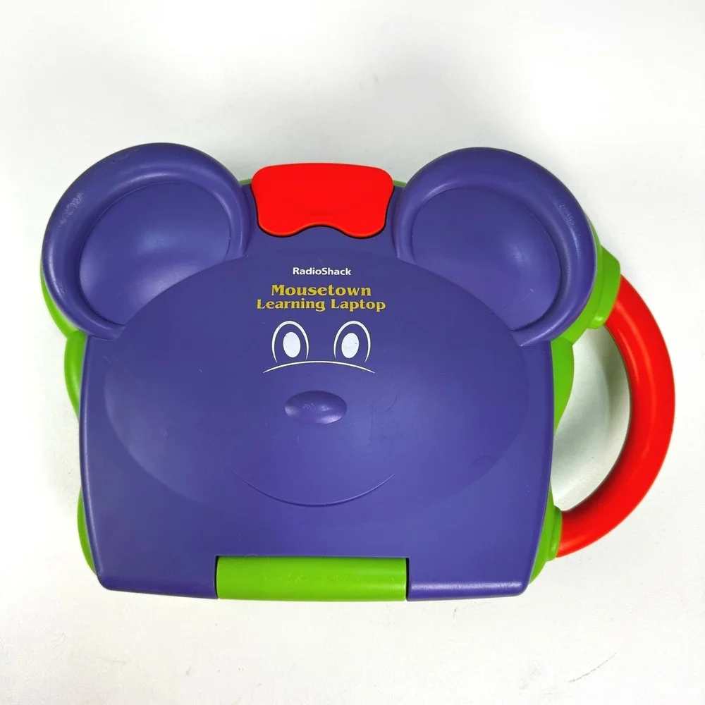 Vintage RadioShack Mousetown Learning Laptop Educational Toy Works! VIDEO
